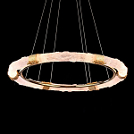 Люстра в форме кольца с золотым декором Warm Heavenly Light варинант исполнения - 4 | Loft Concept в Орле