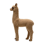 Декоративная статуя с мягкой шерстью Brown Alpaca варинант исполнения - 2 | Loft Concept в Орле