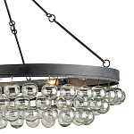 Люстра большая овальная с подвесными стеклянными элементами Impressive Profile варинант исполнения - 1 | Loft Concept в Орле