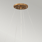 Люстра подвесная золотого цвета с металлическим сетчатым основанием и стеклянными каплевидными подвесками Hinkley варинант исполнения - 11 | Loft Concept в Орле