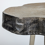 Металлический столик со столешницей в виде слеба Slabby варинант исполнения - 3 | Loft Concept в Орле