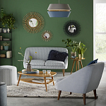 Кресло с черно-белым принтом Pauley Black White Armchair варинант исполнения - 5 | Loft Concept в Орле