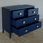 Бельевой Комод с 4 ящиками Elsa Dreams Blue варинант исполнения - 2 | Loft Concept в Орле