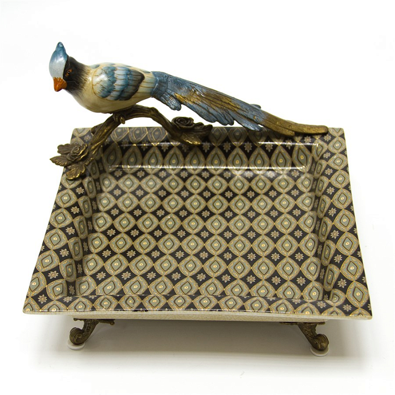 Блюдо Bird Geometry Мульти Бронза Блюдо Bird Geometry Мульти Бронза в Орле | Loft Concept