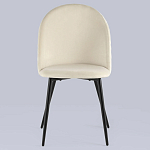 Мягкий стул в бежевом велюре Miruna Chair варинант исполнения - 3 | Loft Concept в Орле