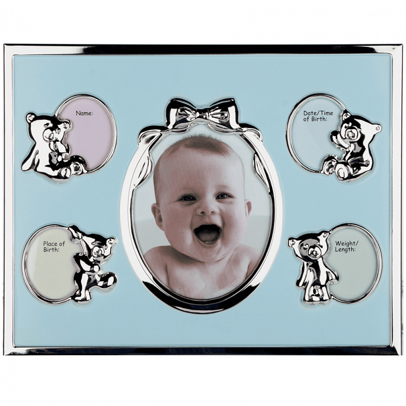 Фоторамка детская Childhood Corner Sun 5 фото Серебристый Голубой Розовый Фоторамка детская Childhood Corner Sun 5 фото Серебристый Голубой Розовый в Орле | Loft Concept