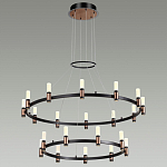 Люстра подвесная с двумя круглыми ярусами и цилиндрическими плафонами Arnaut Light варинант исполнения - 3 | Loft Concept в Орле