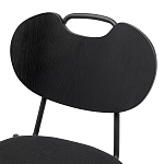 Стул с мягким сиденьем черный Stool Loft Black варинант исполнения - 6 | Loft Concept в Орле