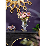 Чаша из прозрачного стекла на бронзовых ножках в виде стрекоз Eden Garden варинант исполнения - 3 | Loft Concept в Орле