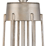 Люстра серебряного цвета с изогнутыми элементами каркаса Twisted Iron Chandelier варинант исполнения - 3 | Loft Concept в Орле