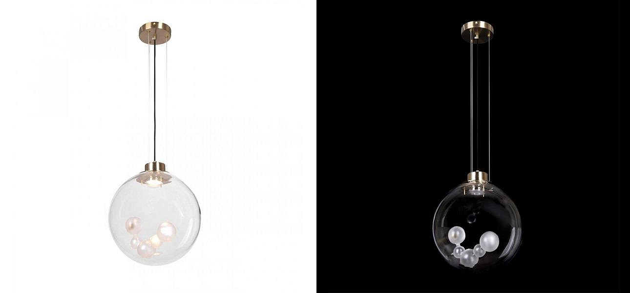 Подвесной светильник Lamps Inside Bubbles bottom round Подвесной светильник Lamps Inside Bubbles bottom round - Loft-Concept в Орле
