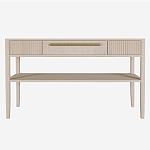 Дизайнерская Консоль с полкой и ящиком Primo Светлый дуб варинант исполнения - 7 | Loft Concept в Орле