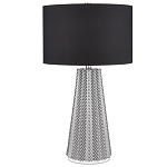 Настольная лампа с черно-белым узором Wavy Stripes варинант исполнения - 2 | Loft Concept в Орле