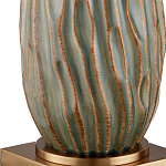 Настольная лампа с фактурным корпусом и тканевым абажуром Smooth Peaks варинант исполнения - 1 | Loft Concept в Орле