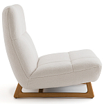 Кресло с обивкой букле Lino White  Boucle Armchair варинант исполнения - 3 | Loft Concept в Орле
