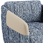 Дизайнерское Кресло William с кожаными подлокотниками  варинант исполнения - 3 | Loft Concept в Орле