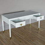 Письменный стол Elsa Dreams White Шпон дерево с двумя ящиками варинант исполнения - 3 | Loft Concept в Орле