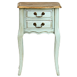 Прикроватная тумба из массива березы светло-бирюзовая Montmartre Provence Bedside Table варинант исполнения - 2 | Loft Concept в Орле