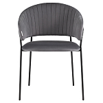 Стул в велюре серого цвета Horizon варинант исполнения - 2 | Loft Concept в Орле