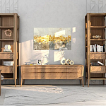 Витрина левая из массива дуба с 5-ю полками и 2-мя ящиками Tasteful Furniture варинант исполнения - 2 | Loft Concept в Орле