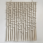 Панно на стену из хлопковых нитей White Morse Wall Hanging  варинант исполнения - 4 | Loft Concept в Орле