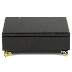 Шкатулка из натурального камня змеевик чёрного цвета Stone Casket варинант исполнения - 2 | Loft Concept в Орле