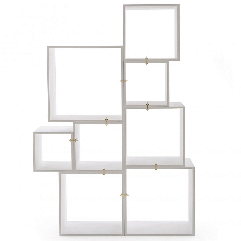 Стеллаж Seletti Assemblage White Белый Золотой в Орле | Loft Concept 