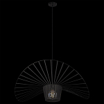 Подвесной светильник чёрного цвета с металлическим каркасом в форме веера Friture Vertigo Pendant варинант исполнения - 4 | Loft Concept в Орле