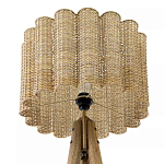 Торшер с плетеным абажуром на основании в виде треноги Lamp with Wicker Lampshade варинант исполнения - 3 | Loft Concept в Орле