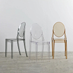 Прозрачный стул с серым оттенком LOUIS GHOST CHAIR варинант исполнения - 8 | Loft Concept в Орле