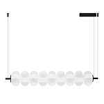 Светодиодный подвесной светильник линейный с белым воздушным плафоном Glowing Cloud варинант исполнения - 2 | Loft Concept в Орле