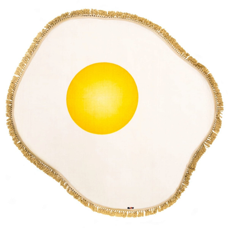 Ковер Seletti Rug Egg Желтый Белый Ковер Seletti Rug Egg Желтый Белый в Орле | Loft Concept
