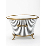 Кашпо Black white stripe варинант исполнения - 3 | Loft Concept в Орле