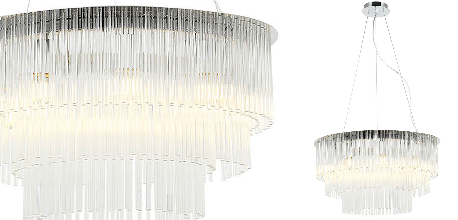 Люстра Harrison Chandelier chrome 9 lamp Люстра Harrison Chandelier chrome 9 lamp - Loft-Concept в Орле
