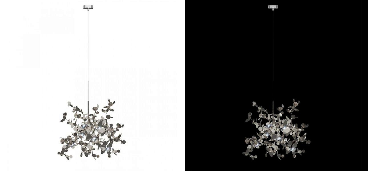 Люстра Terzani Argent Suspension Silver Pendant lamp диаметр 40 Люстра Terzani Argent Suspension Silver Pendant lamp диаметр 40 - Loft-Concept в Орле