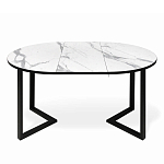 Стол обеденный раздвижной со столешницей белый мрамор Magali варинант исполнения - 4 | Loft Concept в Орле