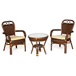 Комплект террасный из ротанга Eloise коричневый варинант исполнения - 1 | Loft Concept в Орле