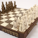 Шахматы  из  камня Cargador del Tiempo Chess Мексика ручная работа варинант исполнения - 4 | Loft Concept в Орле