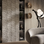 Гипсовая 3D панель с принтографией PM-37 варинант исполнения - 1 | Loft Concept в Орле