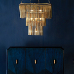 Люстра трёхъярусная золотого цвета Metal Tentacles варинант исполнения - 3 | Loft Concept в Орле