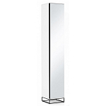 Шкаф-пенал белый с зеркальной дверцей Strict Lines варинант исполнения - 1 | Loft Concept в Орле