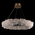 Люстра кольцевая из натурального горного хрусталя Harmonious Crystal Circles варинант исполнения - 2 | Loft Concept в Орле