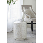 Приставной столик с рисунком из раковин устриц Bone Inlay варинант исполнения - 6 | Loft Concept в Орле