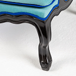 Кресло из натурального бука бирюзовое с изображением птиц и цветов Turquoise Chinoiserie Garden Armchair варинант исполнения - 6 | Loft Concept в Орле