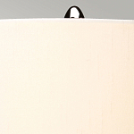 Настольная лампа с шарообразным прозрачным основанием из цветного переработанного стекла и белым цилиндрическим абажуром Elstead Lighting варинант исполнения - 9 | Loft Concept в Орле