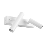 Бра с двумя цилиндрическими повортными спотами белого цвета Trumpet tube варинант исполнения - 2 | Loft Concept в Орле