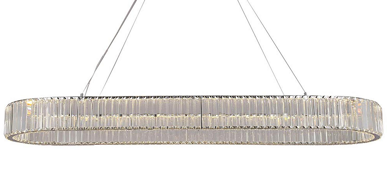 Люстра Crystal Shine Linda Oval Chrome Chandelier Люстра Crystal Shine Linda Oval Chrome Chandelier - Loft-Concept в Орле