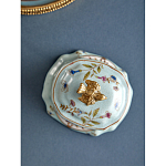 Шкатулка голубого цвета с рисунком и состаренным эффектом Eden Garden варинант исполнения - 5 | Loft Concept в Орле