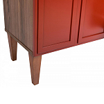 ТВ-тумба красная из массива бука с 2-мя дверками и ящиком Wenge Light варинант исполнения - 6 | Loft Concept в Орле