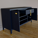 Комод-буфет Elsa Dreams Blue с открытыми полками   варинант исполнения - 6 | Loft Concept в Орле